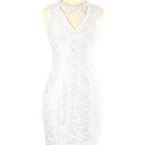 Guess Size 8 Cocktail dress ivory/ gold metallic Bodycon Size 8